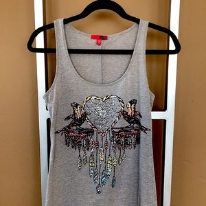 High/low hem cotton dress